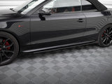 Street PRO Side Skirts Diffusers + Flaps compatible with Audi A5 / A5 S Line / S5 Coupe / Cabrio 8T / 8T Facelift