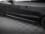 Street PRO Side Skirts Diffusers + Flaps compatible with Audi A5 / A5 S Line / S5 Coupe / Cabrio 8T / 8T Facelift