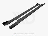 Street PRO Side Skirts Diffusers + Flaps compatible with Audi A5 / A5 S Line / S5 Coupe / Cabrio 8T / 8T Facelift