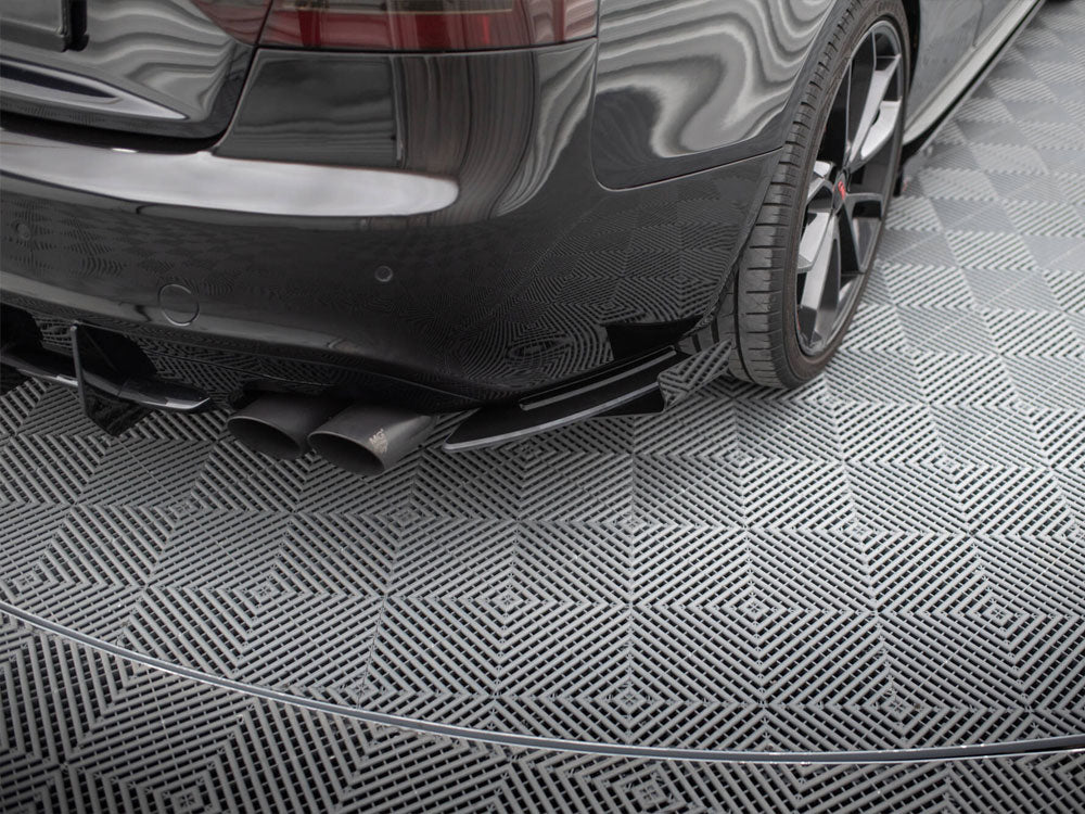 Street Pro Rear Side Splitters + Flaps compatible with Audi S5 / A5 S Line Coupe / Cabrio 8T