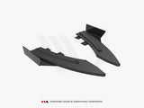 Street Pro Rear Side Splitters + Flaps compatible with Audi S5 / A5 S Line Coupe / Cabrio 8T