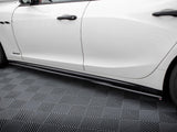 Side Skirts Diffusers compatible with Maserati Ghibli Mk3 Facelift