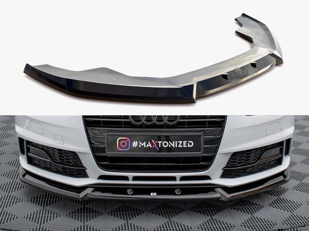 Front Splitter V.1 compatible with Audi A4 Competition B8 Facelift