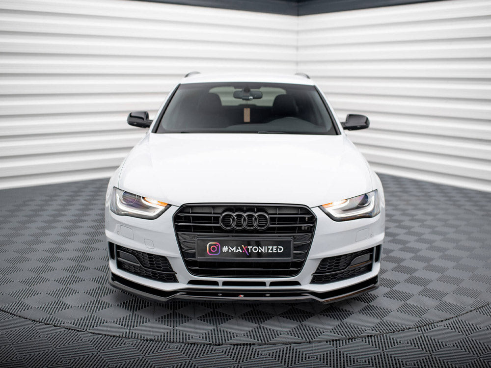 Front Splitter V.2 compatible with Audi A4 Competition B8 Facelift