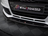 Front Splitter V.2 compatible with Audi A4 Competition B8 Facelift