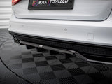 Central Rear Splitter (Vertical Bars) compatible with Audi A4 Competition B8 Facelift