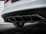 Central Rear Splitter (Vertical Bars) compatible with Audi A4 Competition B8 Facelift