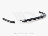 Central Rear Splitter (Vertical Bars) compatible with Audi A4 Competition B8 Facelift