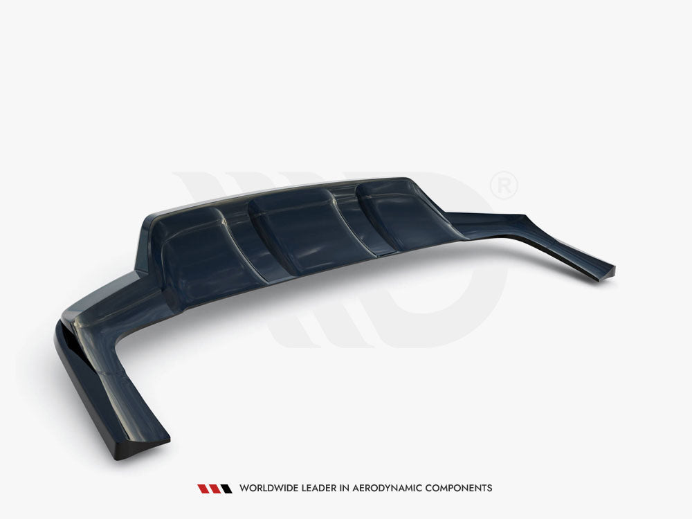 Rear Splitter (Vertical Bars) compatible with Mercedes-Benz GLE SUV AMG Line W167 / W167 Facelift