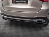 Rear Splitter (Vertical Bars) compatible with Mercedes-Benz GLE SUV AMG Line W167 / W167 Facelift