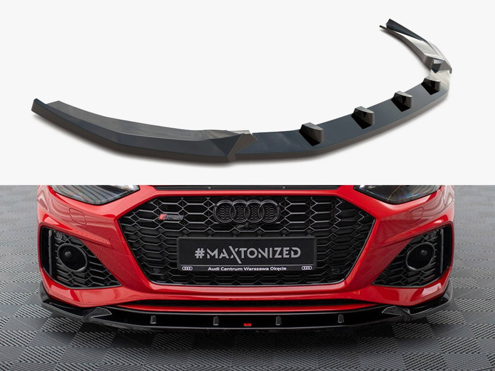 Front Splitter V.2 compatible with Audi RS 4 B9 Facelift