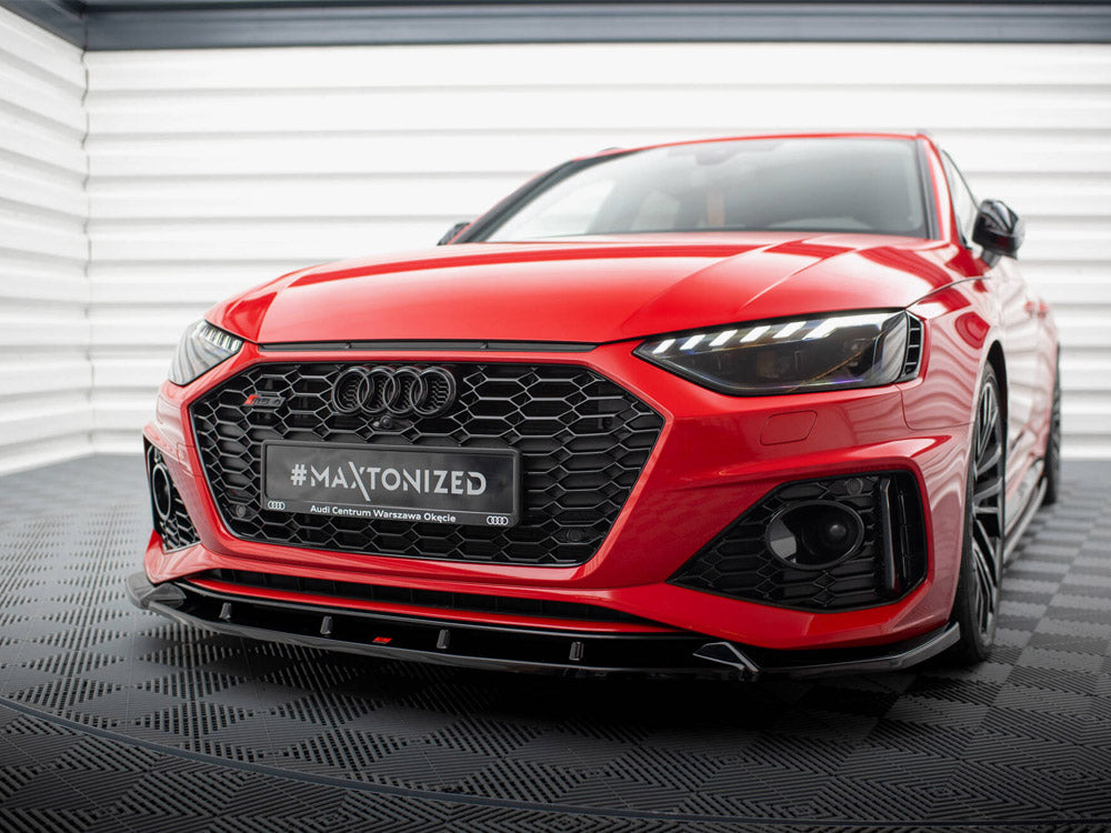 Front Splitter V.2 compatible with Audi RS 4 B9 Facelift