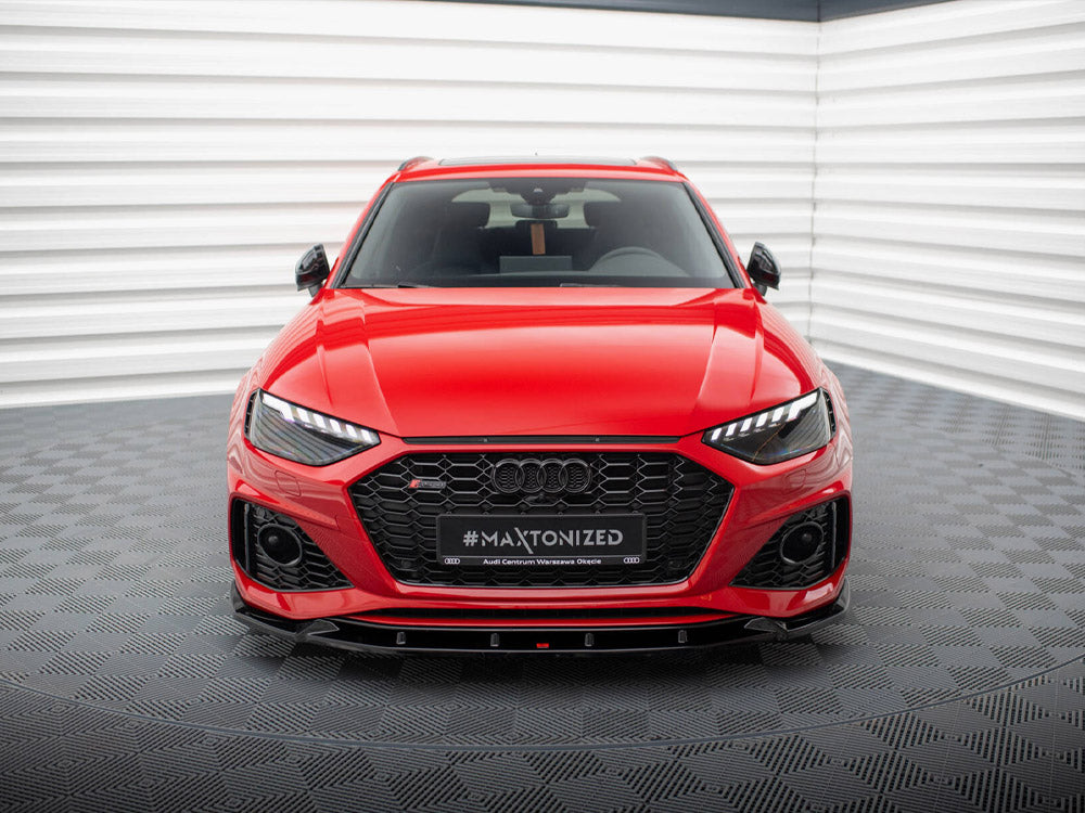 Front Splitter V.2 compatible with Audi RS 4 B9 Facelift