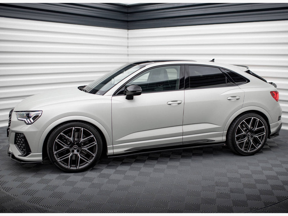 Side Skirts Diffusers V.2 compatible with Audi Q3 S Line / RS Q3 Sportback / SUV F3