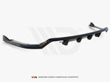 Central Rear Splitter (Vertical Bars) compatible with BMW 4 Coupe / Gran Coupe / Cabrio M-Pack F32 / F36 / F33