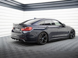 Central Rear Splitter (Vertical Bars) compatible with BMW 4 Coupe / Gran Coupe / Cabrio M-Pack F32 / F36 / F33