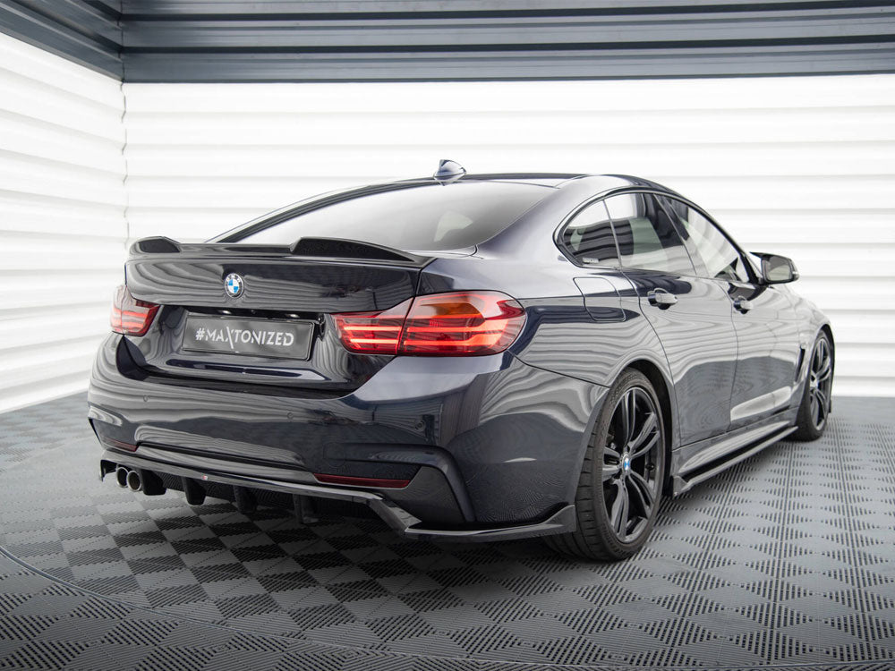 Central Rear Splitter (Vertical Bars) compatible with BMW 4 Coupe / Gran Coupe / Cabrio M-Pack F32 / F36 / F33