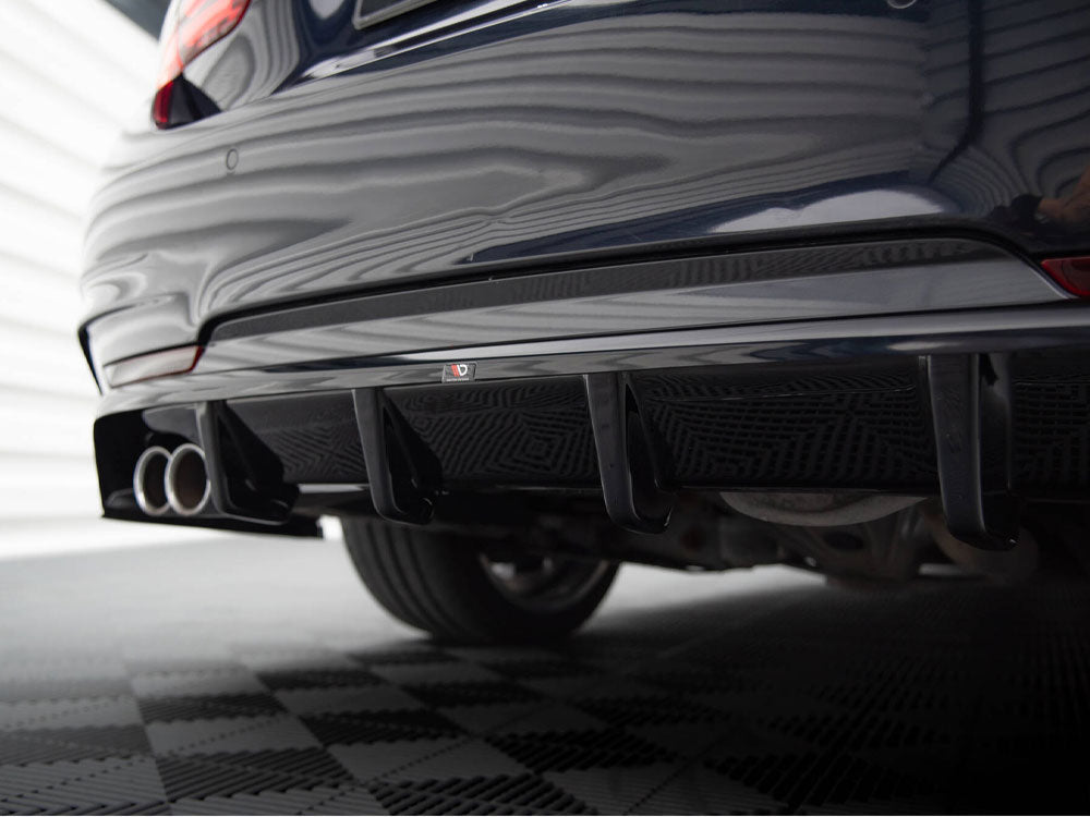 Central Rear Splitter (Vertical Bars) compatible with BMW 4 Coupe / Gran Coupe / Cabrio M-Pack F32 / F36 / F33