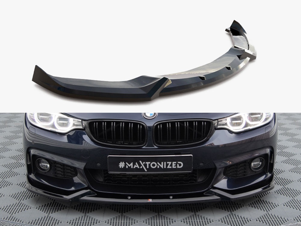 Front Splitter V.5 compatible with BMW 4 Coupe / Gran Coupe / Cabrio M-Pack F32 / F36 / F33