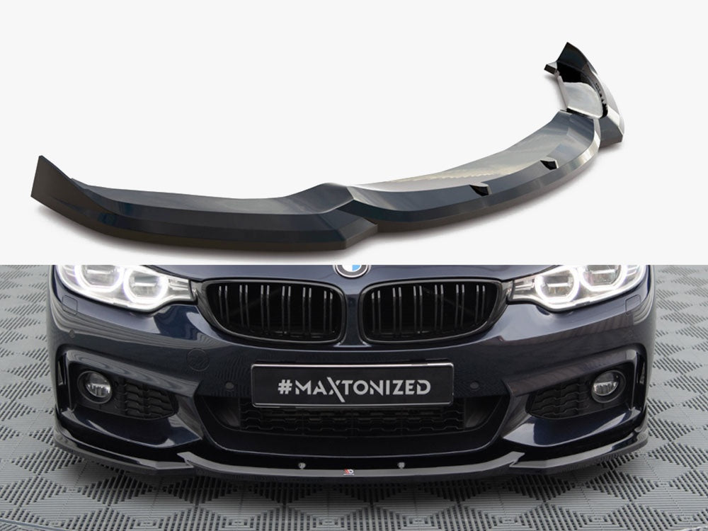 Front Splitter V.6 compatible with BMW 4 Coupe / Gran Coupe / Cabrio M-Pack F32 / F36 / F33