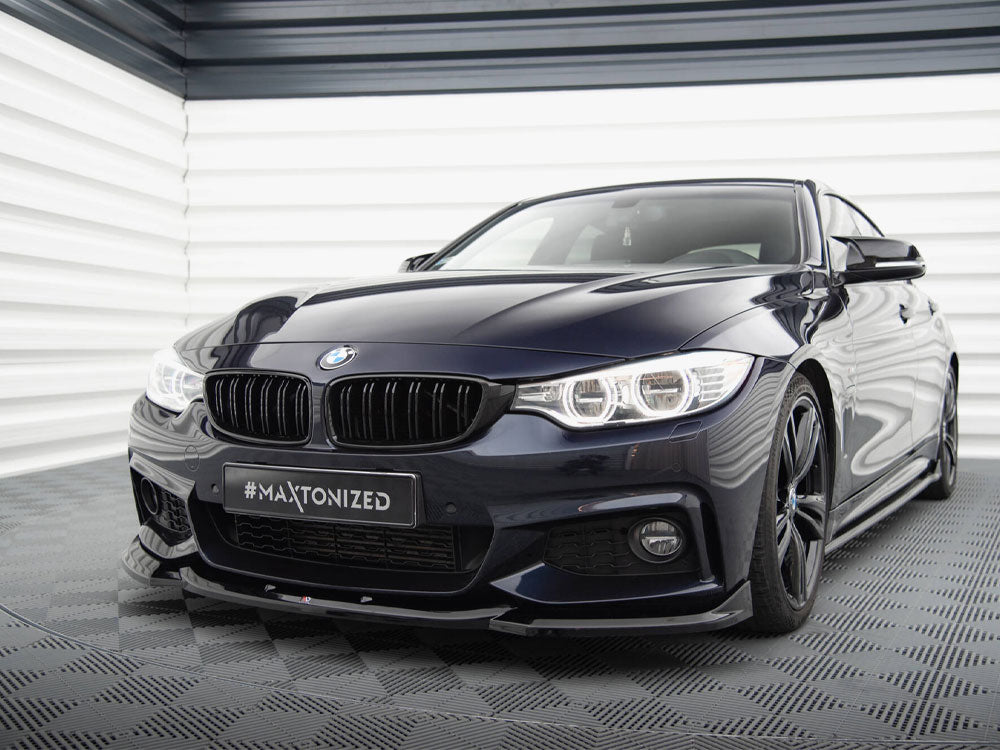 Front Splitter V.6 compatible with BMW 4 Coupe / Gran Coupe / Cabrio M-Pack F32 / F36 / F33