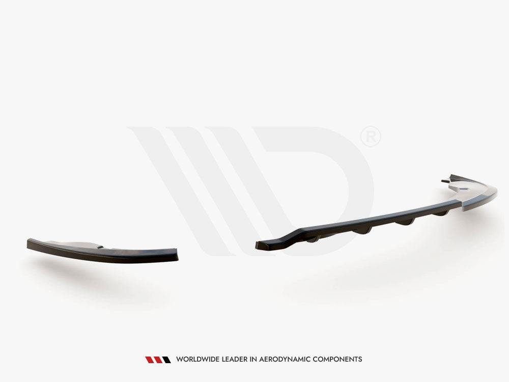 Central Rear Splitter (Vertical Bars) compatible with BMW 1 E81 Facelift