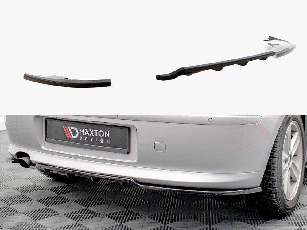 Central Rear Splitter (Vertical Bars) compatible with BMW 1 E81 Facelift