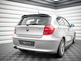 Central Rear Splitter (Vertical Bars) compatible with BMW 1 E81 Facelift