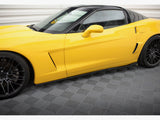 Side Skirts Diffusers compatible with Chevrolet Corvette C6