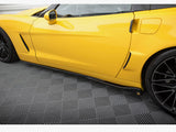 Side Skirts Diffusers compatible with Chevrolet Corvette C6