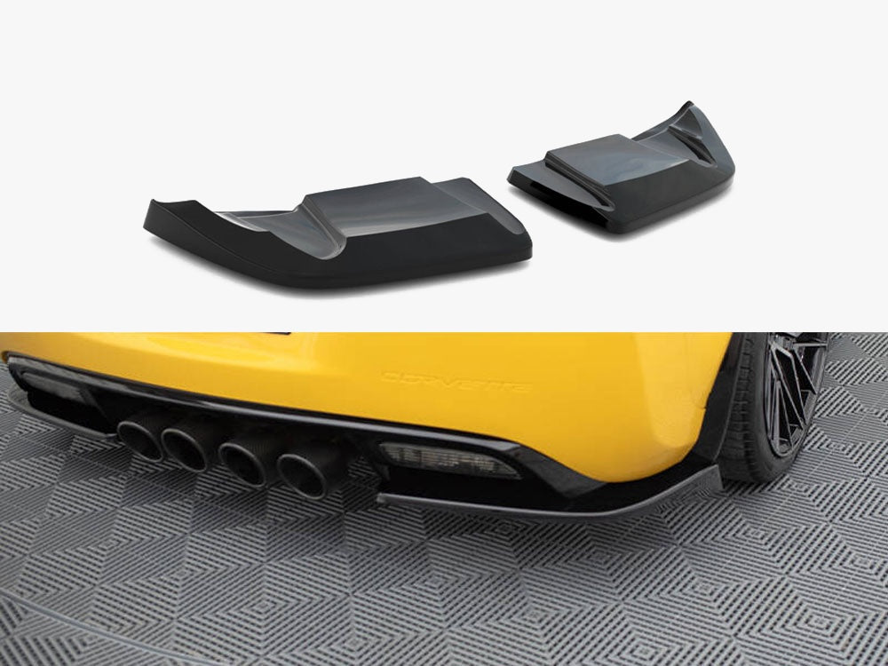 Rear Side Splitters compatible with Chevrolet Corvette Widebody C6