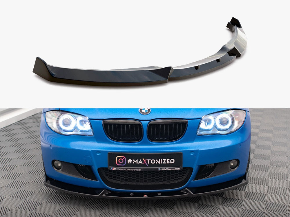 Front Splitter V.2 compatible with BMW 1 M-Pack E87 / E81 Facelift