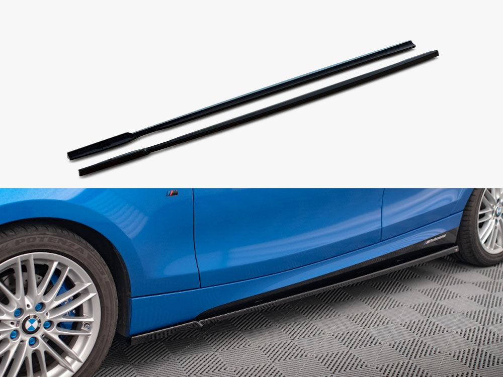 Side Skirts Diffusers compatible with BMW 1 M-Pack E87 Facelift