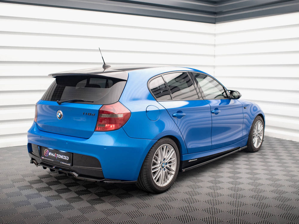 Central Rear Splitter (Vertical Bars) compatible with BMW 1 M-Pack E87 Facelift