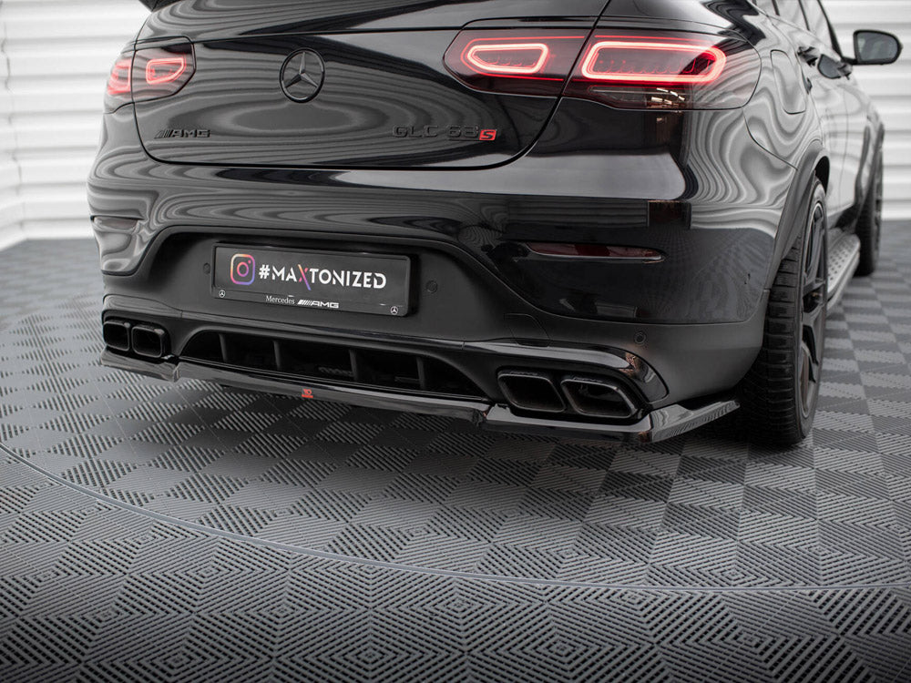 Rear Splitter (Vertical Bars) compatible with Mercedes-AMG GLC 63 Coupe C253 Facelift