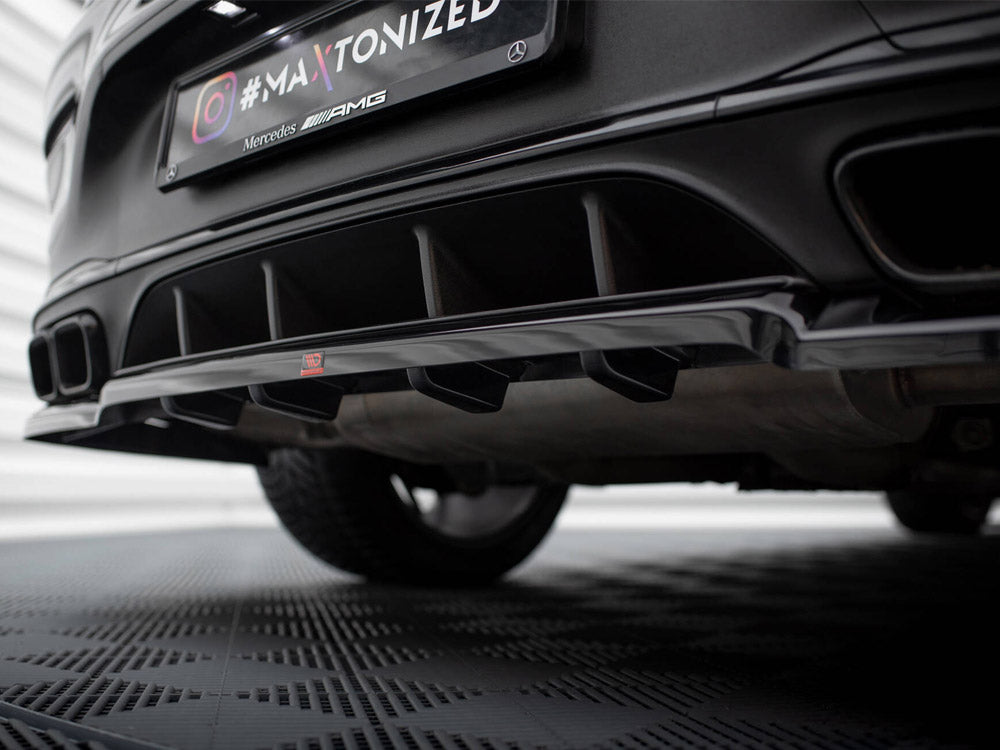 Rear Splitter (Vertical Bars) compatible with Mercedes-AMG GLC 63 Coupe C253 Facelift
