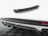 Central Rear Splitter (Vertical Bars) compatible with Ford Mondeo Sport Mk5 Facelift / Fusion Sport Mk2 Facelift