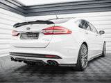 Central Rear Splitter (Vertical Bars) compatible with Ford Mondeo Sport Mk5 Facelift / Fusion Sport Mk2 Facelift