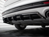 Central Rear Splitter (Vertical Bars) compatible with Ford Mondeo Sport Mk5 Facelift / Fusion Sport Mk2 Facelift