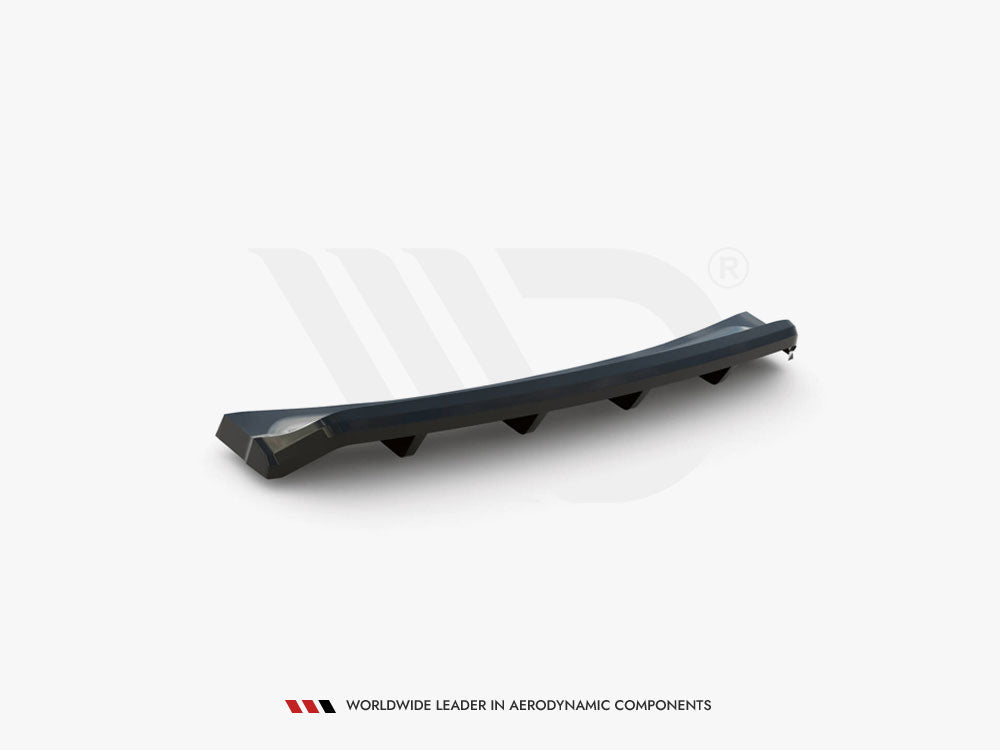 Central Rear Splitter (Vertical Bars) compatible with Ford Mondeo Sport Mk5 Facelift / Fusion Sport Mk2 Facelift