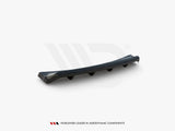 Central Rear Splitter (Vertical Bars) compatible with Ford Mondeo Sport Mk5 Facelift / Fusion Sport Mk2 Facelift