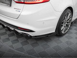Street Pro Rear Side Splitters + Flaps compatible with Ford Mondeo Sport Mk5 Facelift / Fusion Sport Mk2 Facelift