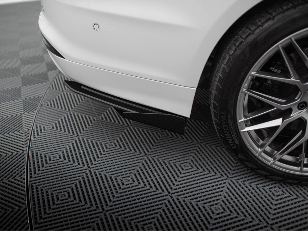 Street Pro Rear Side Splitters + Flaps compatible with Ford Mondeo Sport Mk5 Facelift / Fusion Sport Mk2 Facelift