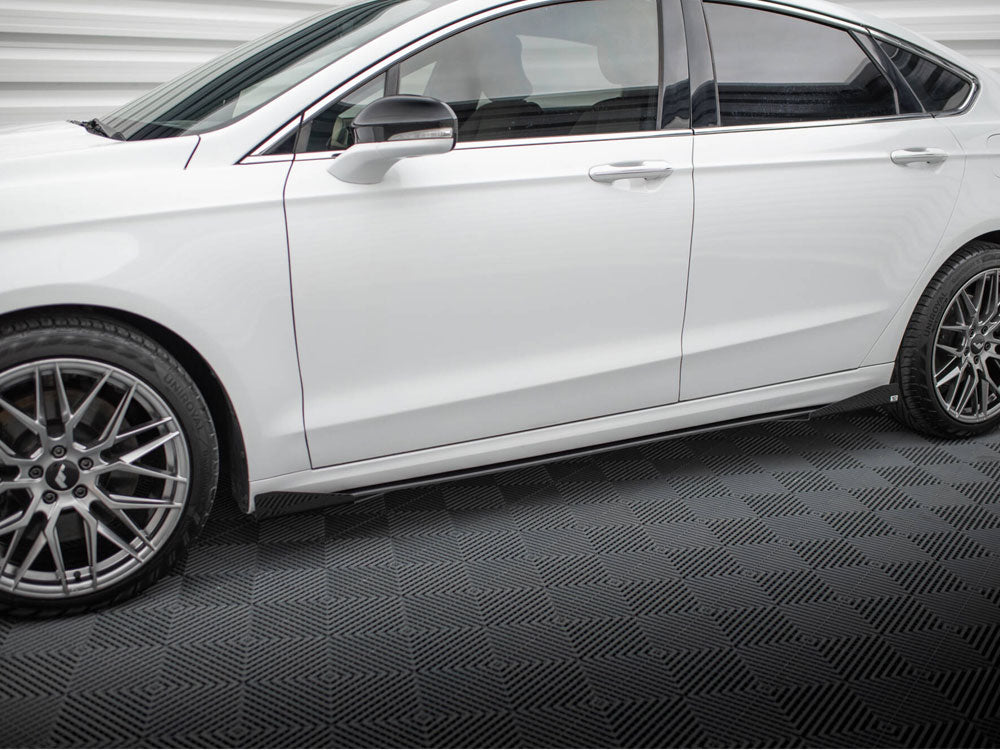 Street PRO Side Skirts Diffusers + Flaps compatible with Ford Mondeo Sport Mk5 Facelift / Fusion Sport Mk2 Facelift
