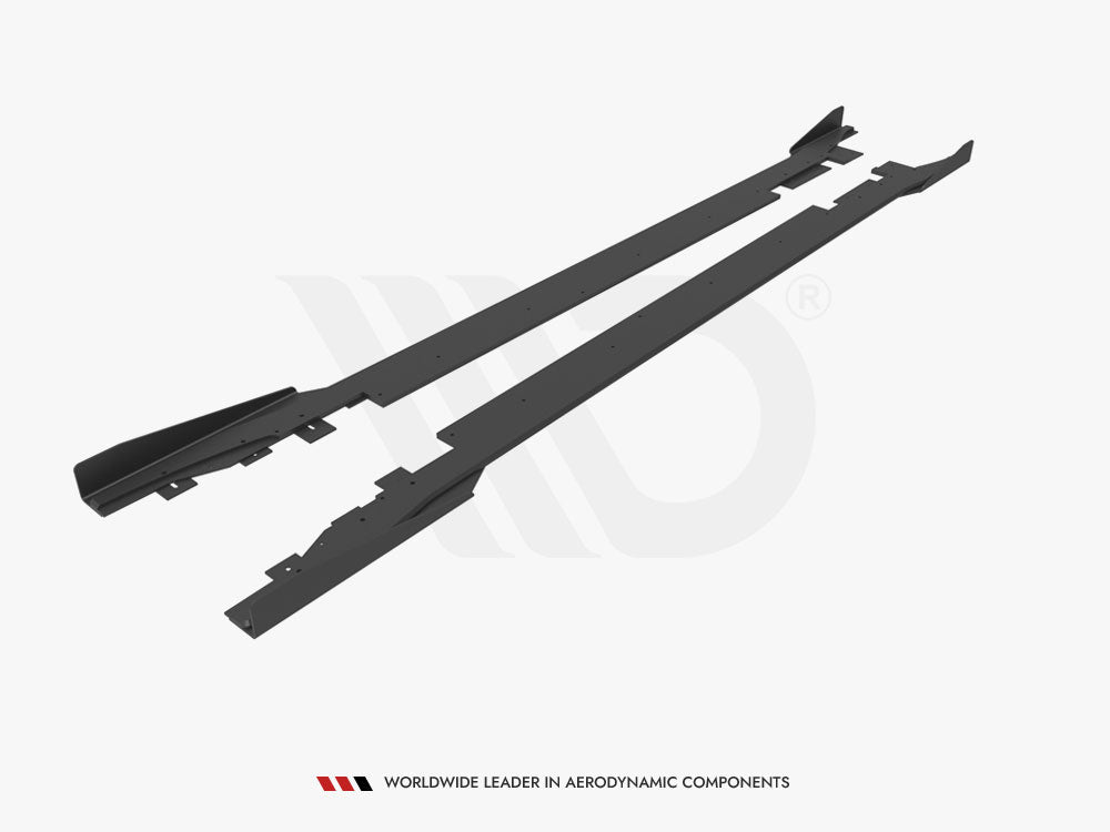 Street PRO Side Skirts Diffusers + Flaps compatible with Ford Mondeo Sport Mk5 Facelift / Fusion Sport Mk2 Facelift