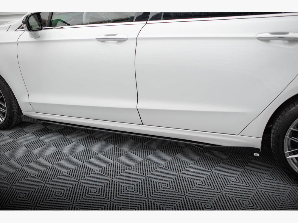 Street PRO Side Skirts Diffusers + Flaps compatible with Ford Mondeo Sport Mk5 Facelift / Fusion Sport Mk2 Facelift