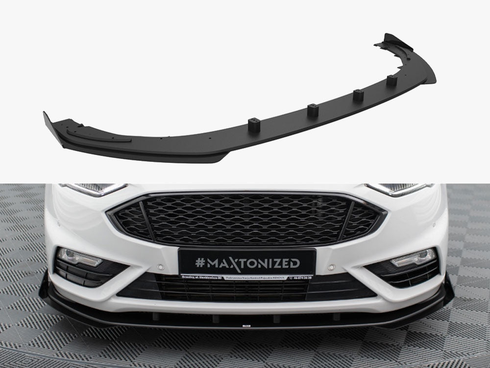 Street PRO Front Splitter + Flaps compatible with Ford Mondeo Sport Mk5 Facelift / Fusion Sport Mk2 Facelift