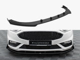 Street PRO Front Splitter + Flaps compatible with Ford Mondeo Sport Mk5 Facelift / Fusion Sport Mk2 Facelift