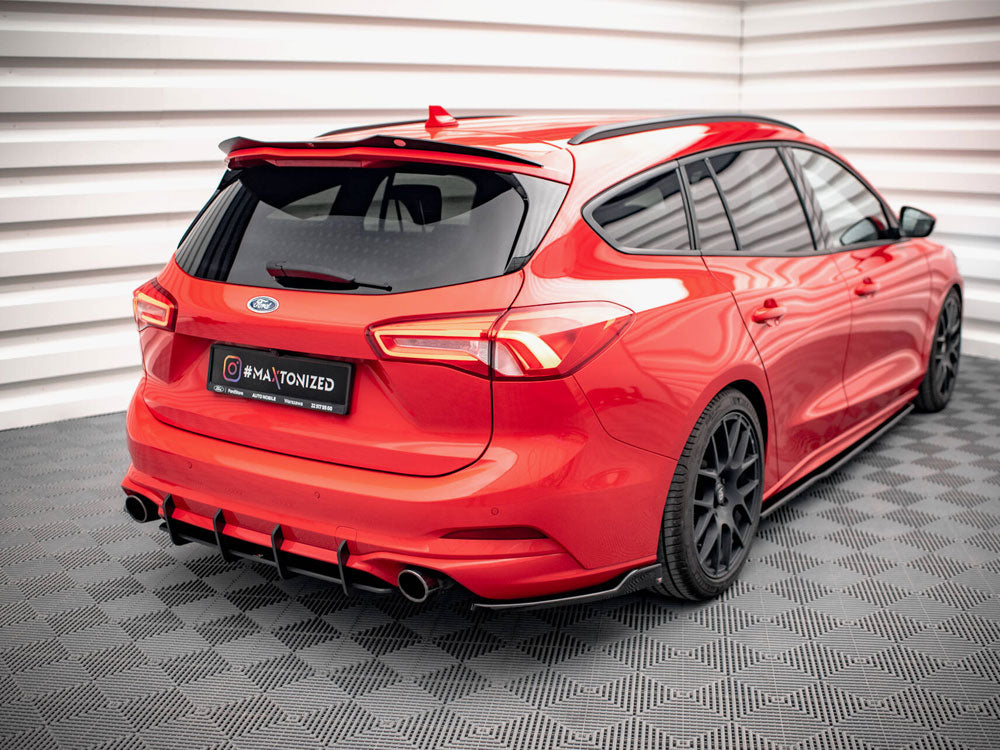 Rear Side Splitters V.6 compatible with Ford Focus ST Estate Mk4