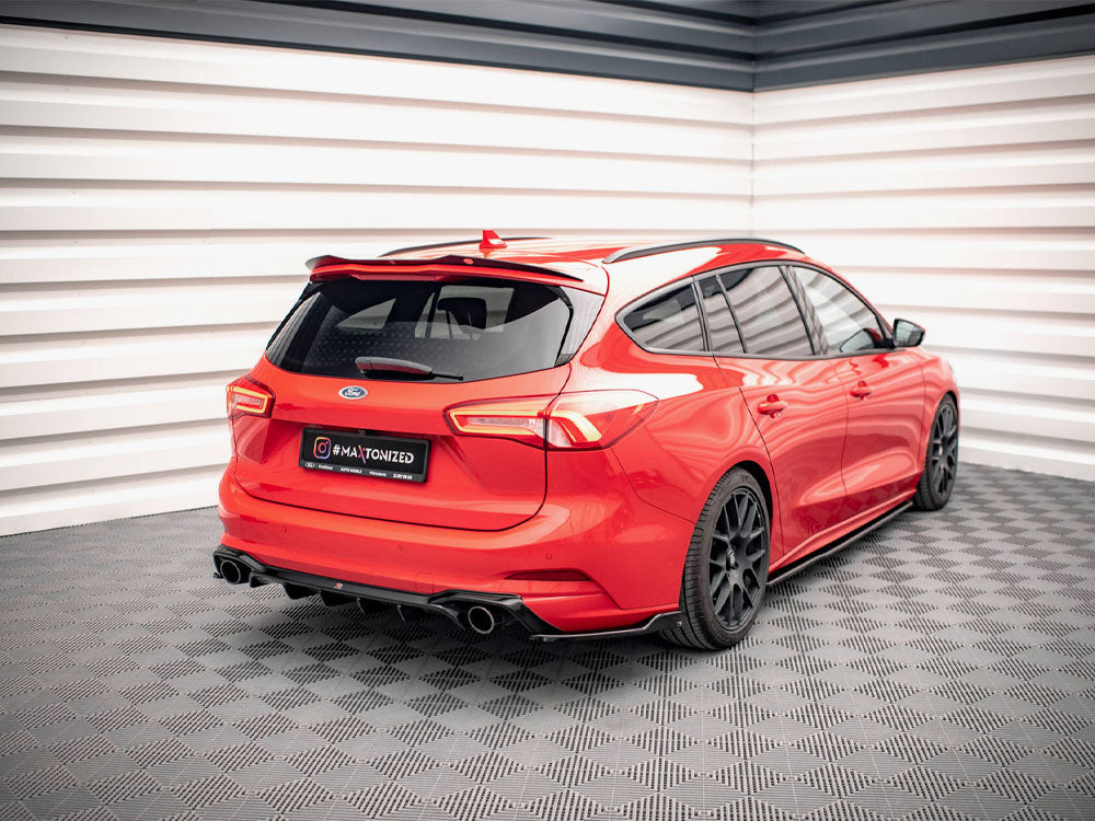 Rear Side Splitters V.8 compatible with Ford Focus ST Estate Mk4